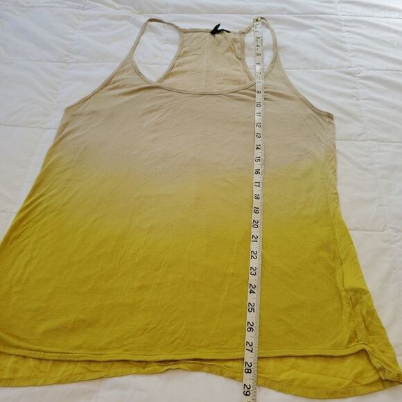 Stile Benetton medium womens yellow ombre racerback tank top - Picture 6 of 11